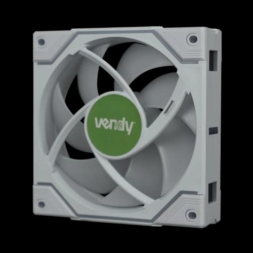 pureflow max case fan white reverse with vendy logo