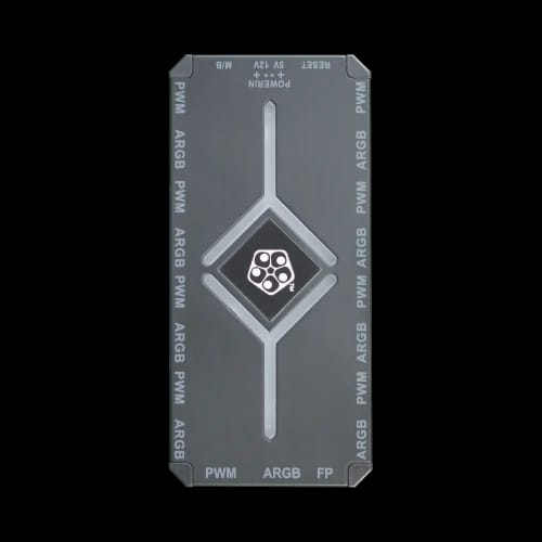 pureflow pf 10 fan argb controller black front side view
