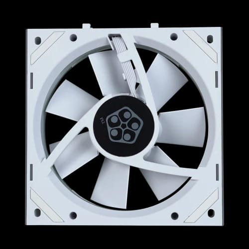 pureflow switch argb case fan white back side