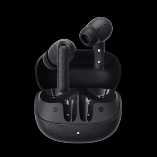 qcy buds anc ht15 wireless earbud headphone dark gray