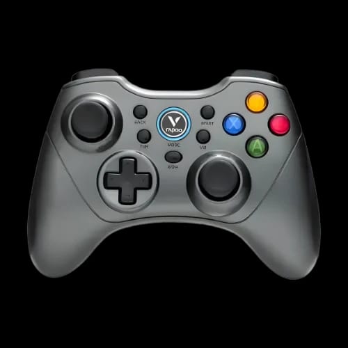rapoo vpro v600s dual vibration motors gamepad with nano usb receiver grey main