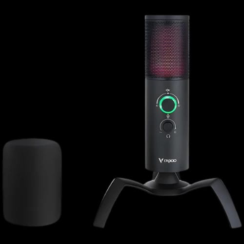 rapoo vs500 dual point omni directional rgb gaming microphone main