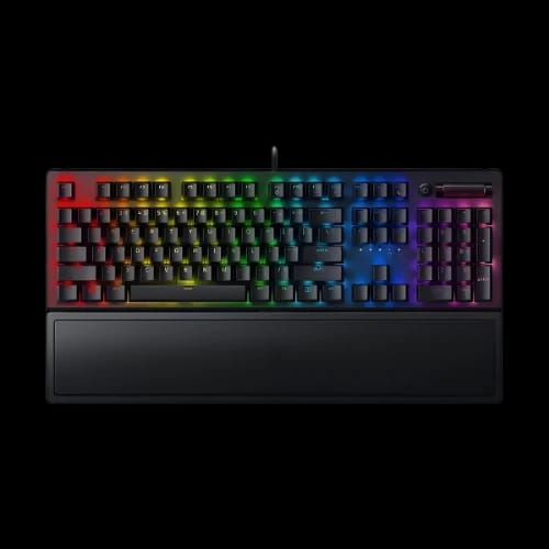 razer blackwidow v3 mechanical gaming keyboard black keycaps green switch main