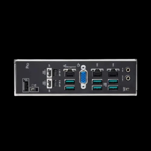 rear i o panel of asus pro ws wrx90e sage se motherboard