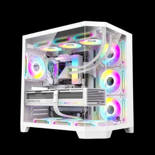 Revenger Air Box 7 ARGB Infinity Fans Full Tower Casing (White)