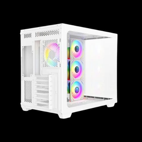 revenger air tank btf 4 argb infinity fan atx white curved gaming casing 3