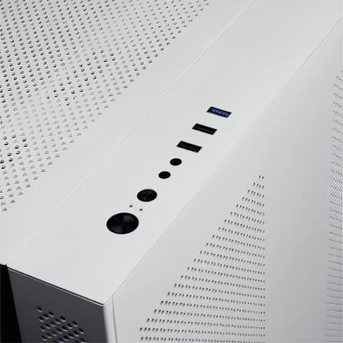 revenger leo dynamic full tower micro atx gaming case white ports