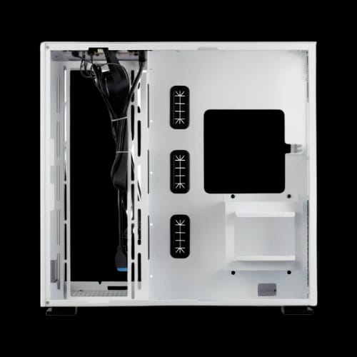 revenger leo dynamic full tower micro atx gaming case white side panel