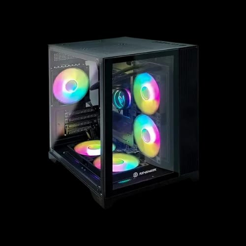 revenger leo dynamic mini mid tower atx casing black