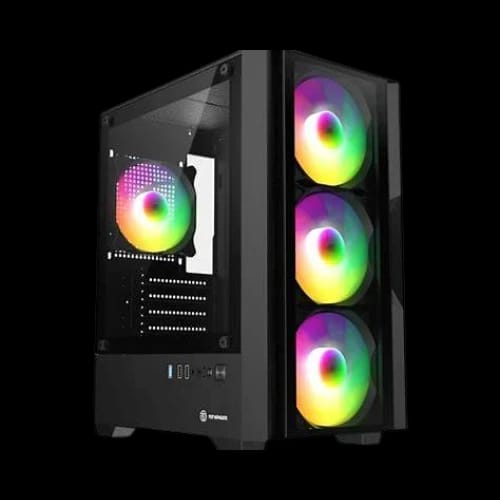 revenger phantom x mid tower micro atx gaming desktop case black