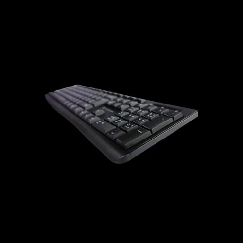 revenger rk24 black wired keyboard with bangla angled