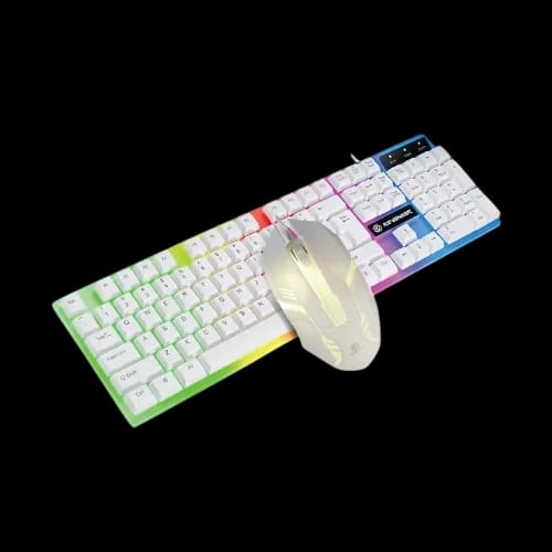 revenger rkm 24g white wired gaming keyboard mouse combo