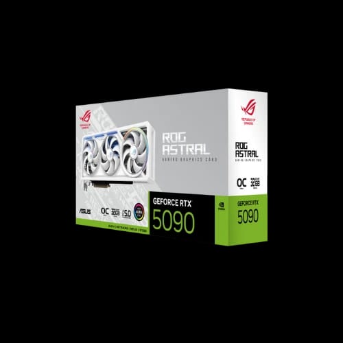 rog astral geforce rtx 5090 32gb gddr7 oc edition white 6