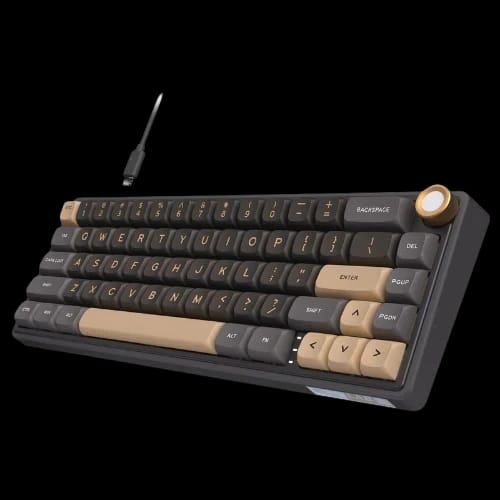 royal kludge rk r65 brown switch rgb hotswappable mechanical keyboard