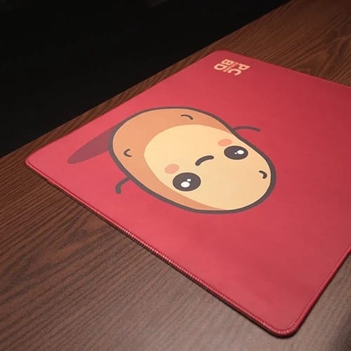 russet potato desk mat close up showing character illustration 1