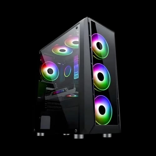 safeway deepforce mtg 1923 mid tower rgb gaming desktop casing black main