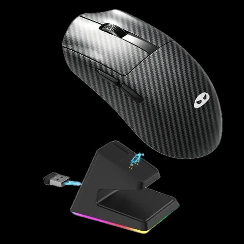 scout wireless gaming mouse black carbon fiber main 2 background removed
