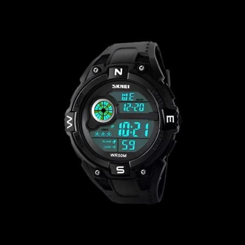 skmei 1279 fashion men black sport digital jam tangan watchmain