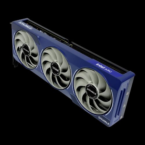 sparkle arc b580 titan oc 12gb gddr6 graphics card black 2