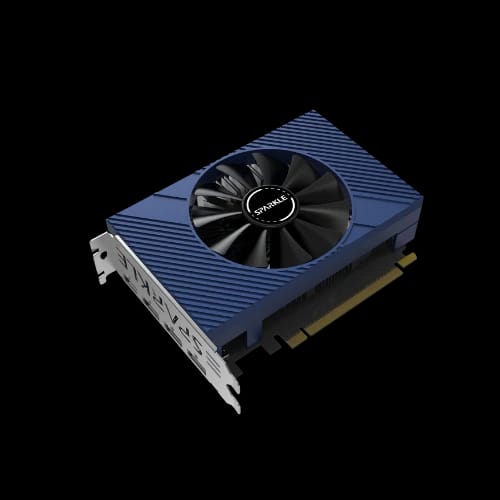 sparkle intel arc a380 elf 6gb gddr6 graphics card side