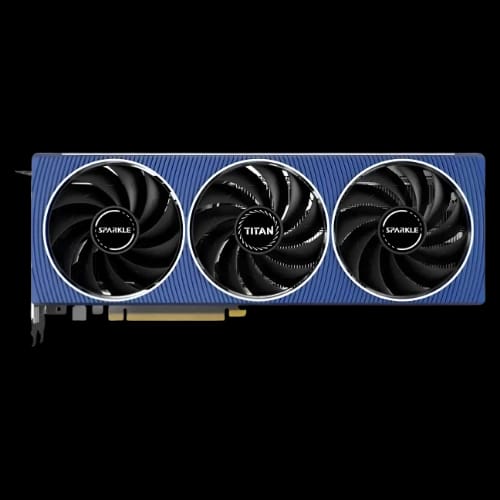 sparkle intel arc a750 8gb ddr6 titan oc edition triple fan graphics card fan setup