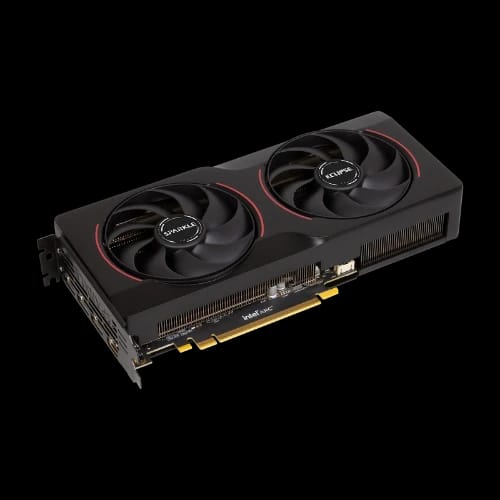 sparkle intel arc b570 eclipse oc 10gb ddr6 graphics card lay
