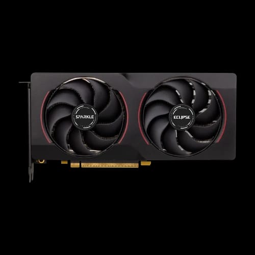 sparkle intel arc b570 eclipse oc 10gb ddr6 graphics card side