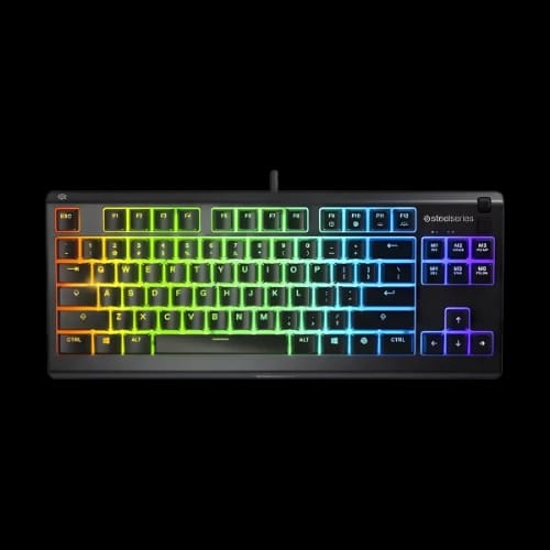 steelseries apex 3 tkl rgb water resistant mechanical gaming keyboard whisper quiet switches main