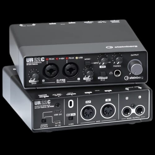 steinberg ur22c usb audio interface for pc and laptops main