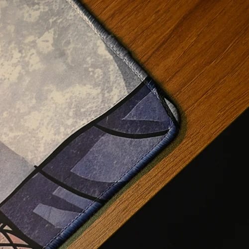 street vibes desk mat stitched edge detail close up 1