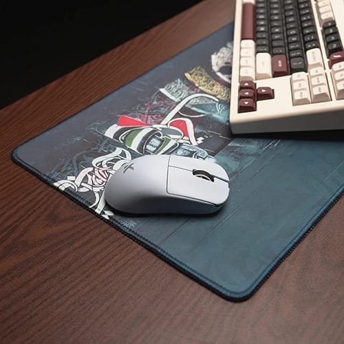 strength in unity blue mousepad street art 700 300webp with mouse and keyboard