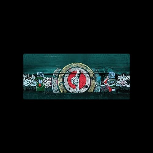 strength in unity green desk mat with symbolic unity artwork 1