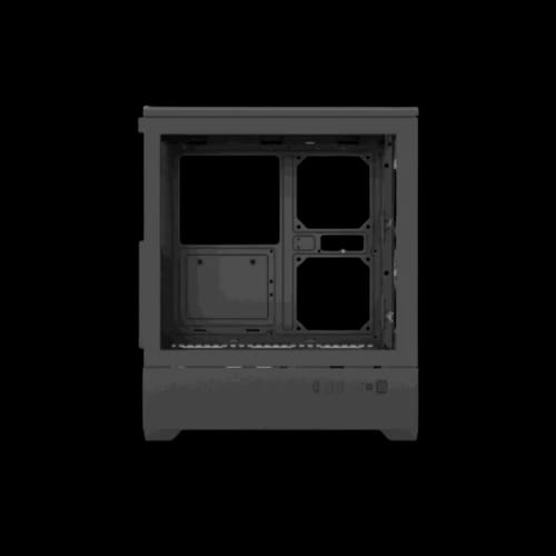 t wolf blaze box x4 argb mid tower e atx gaming casing black side