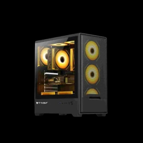 t wolf blaze box x4 argb mid tower e atx gaming casing black