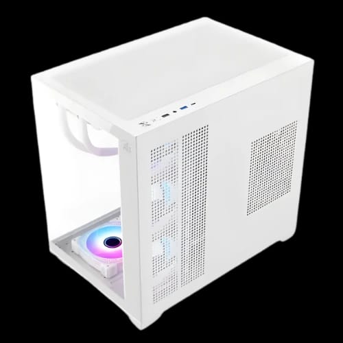 t wolf city ranger x7 argb mid tower atx gaming casing white back