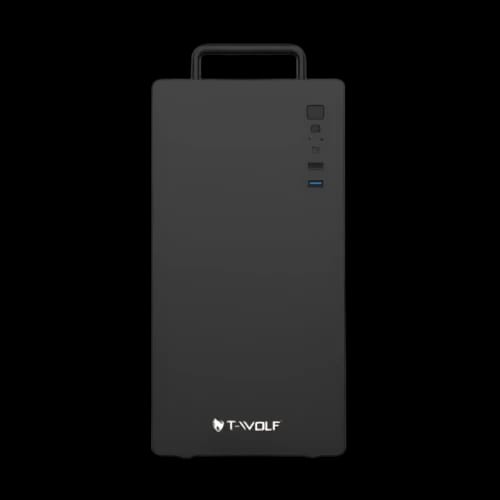 t wolf ironcore office matx mid tower casing with 200w psu
