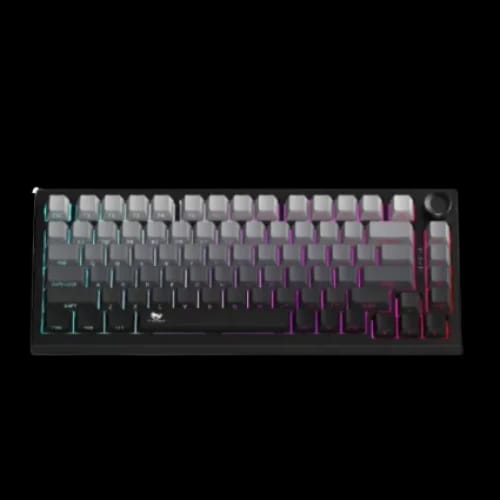 t wolf k81 rgb tri mode wireless mechanical keyboard crystal black