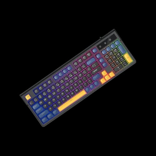 t wolf t13 mixed color keycaps gaming keyboard black blue