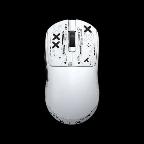 t wolf x9 tri mode lightweight wireless gaming mouse with grip tape white 1