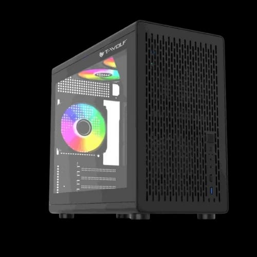 t wolf xplender x5 bh argb mini itx portable casing black