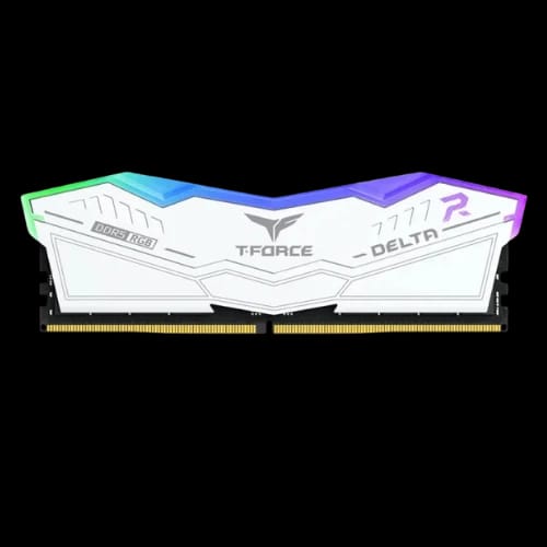 team t force delta 16gb ddr5 6000mhz cl38 rgb desktop ram white