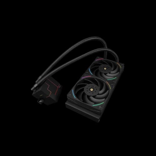 thermalright core matrix 240 black cpu cooler angled