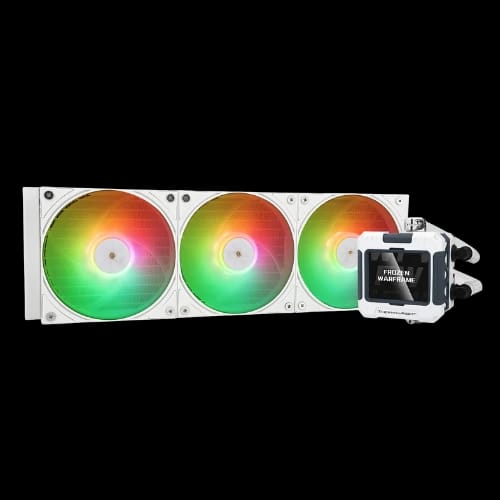 thermalright frozen warframe 360 se argb white cpu cooler