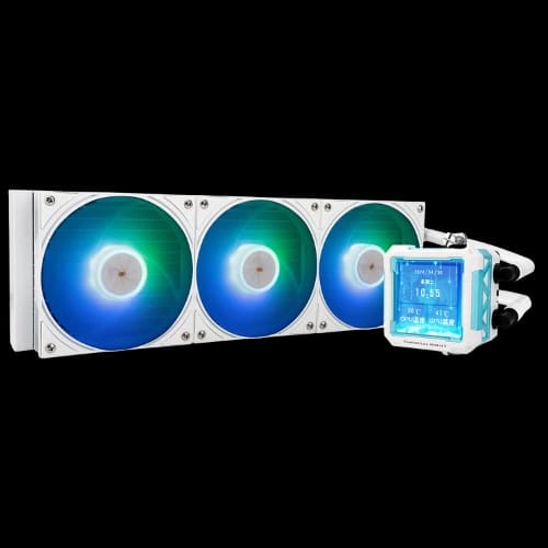 thermalright frozen warframe pro 360 argb liquid cooler white 2