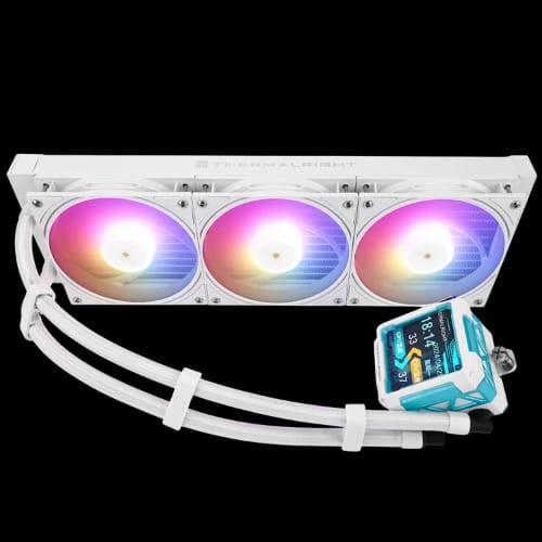 thermalright frozen warframe pro 360 argb liquid cooler white 3