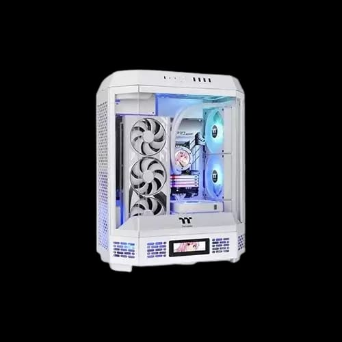 thermaltake the tower 600 mid tower atx desktop case snow