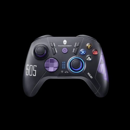thunderobot g50s hall trigger gaming controller black purple