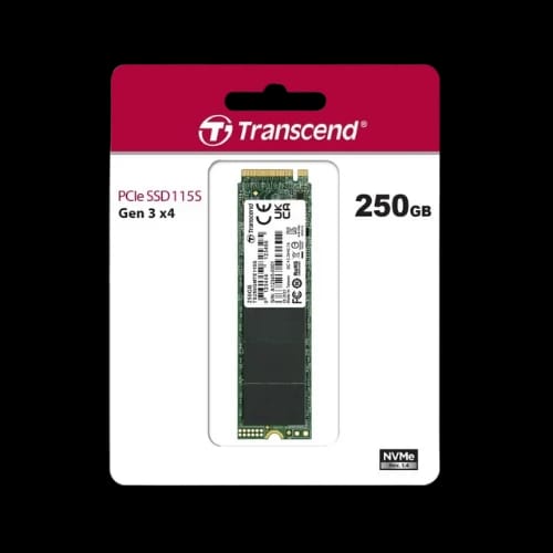 transcend 250gb 115s nvme m2 2280 pcie gen3x4 internal ssd