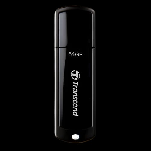 transcend jetflash 700 64gb usb 31 black pen drive main