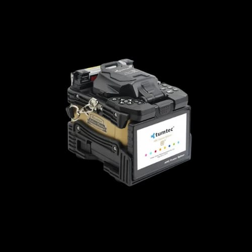 tumtec v9 mini core to core 6 splicer machine angled